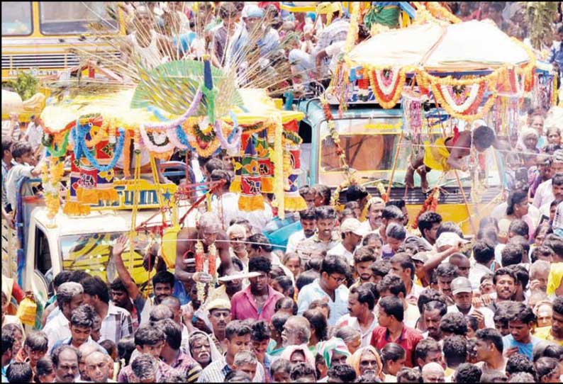 சமயபுரம் மாரியம்மன் கோவில் சித்திரை தேரோட்டம்