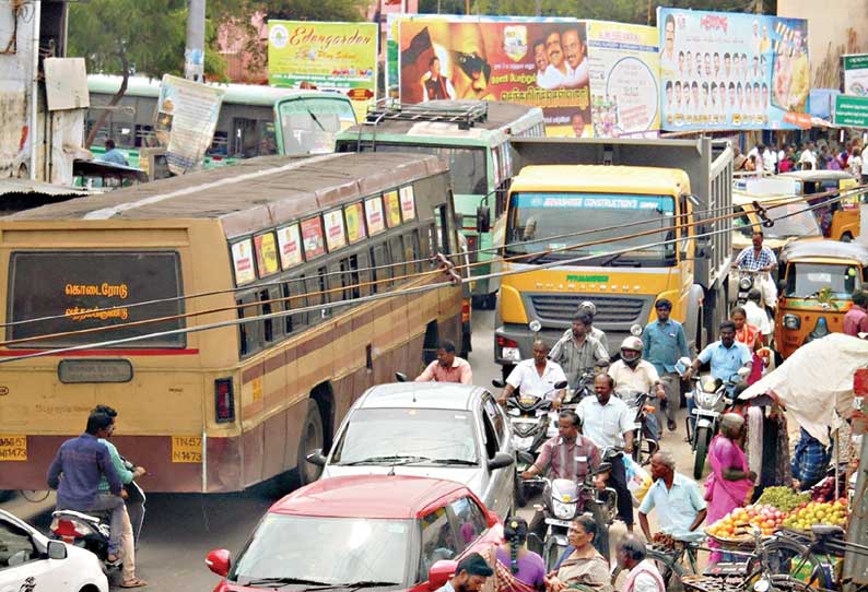 வத்தலக்குண்டு நகரில் அதிகரிக்கும் ஆக்கிரமிப்புகள்: போக்குவரத்து நெரிசலால் வாகன ஓட்டிகள் அவதி