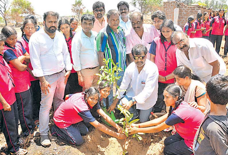 நடிகர் விவேக்கின் கிரீன் கலாம் அமைப்பு சார்பில் மரக்கன்றுகள் நடும் விழா