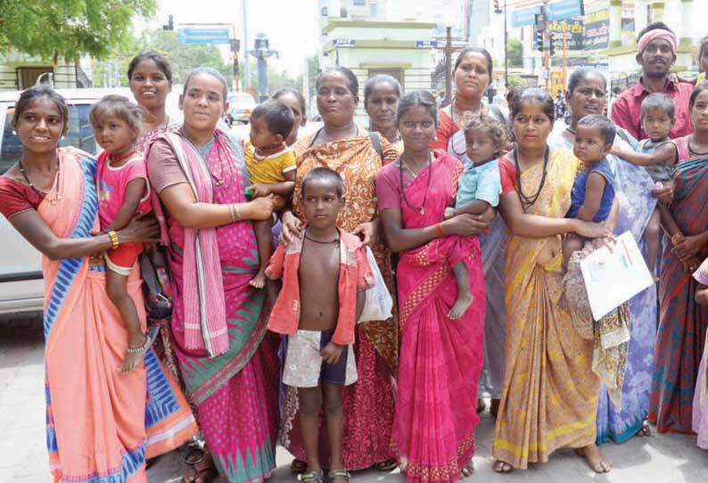 வீட்டுமனை பட்டா வழங்க வேண்டும், கலெக்டரிடம் நரிக்குறவர்கள் மனு