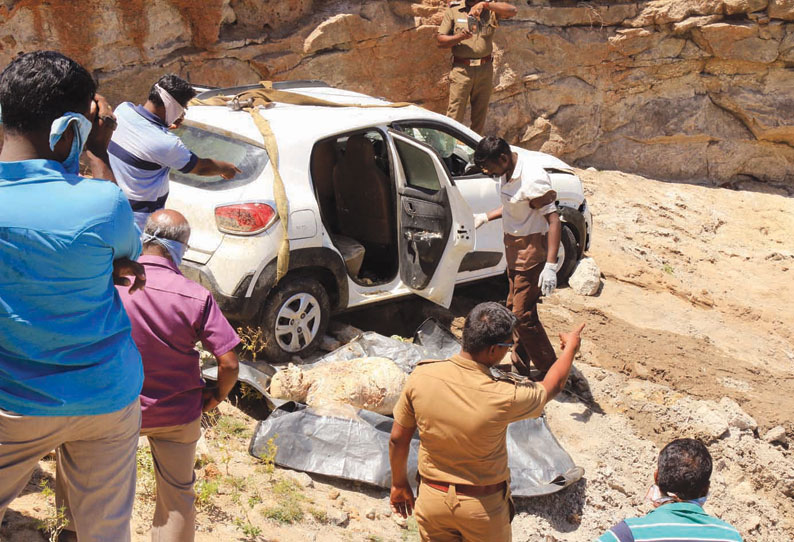 நெல்லை அருகே கொன்று கல்குவாரியில் வீசப்பட்ட என்ஜினீயரின் உடல், காருடன் மீட்பு