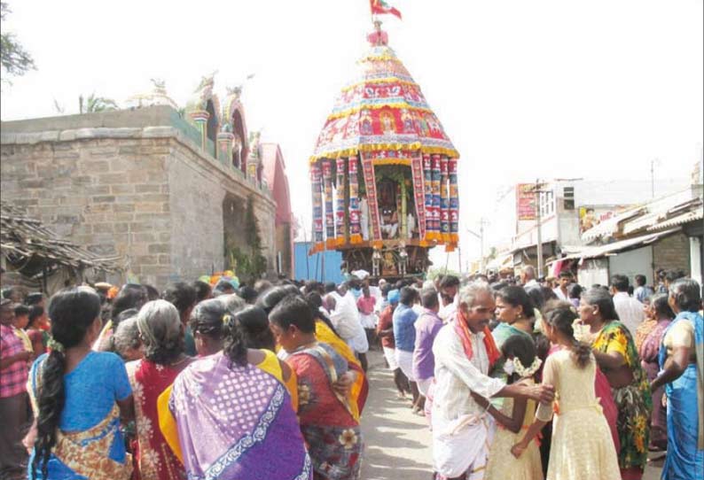 திருப்பைஞ்சீலி நீலிவனேஸ்வரர் கோவில் தேரோட்டம் 200 ஆண்டுகளுக்கு பிறகு நடைபெற்றது
