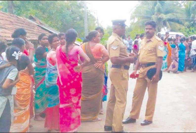 திருமாவளவன் தம்பியுடன் வாக்குவாதம் செய்த விவசாயி கைது கிராம மக்கள் சாலை மறியலுக்கு முயற்சி