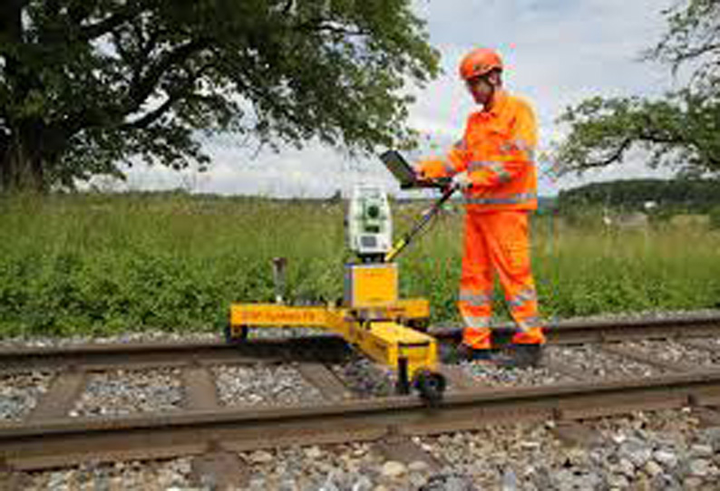 Trolleys used for rail track inspection to be fitted with GPS ரயில்