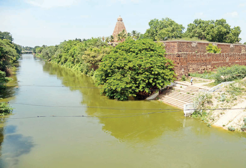 கல்லணையில் இருந்து திறந்து விடப்பட்ட தண்ணீர், கோரையாறு தலைப்பிற்கு வந்தடைந்து