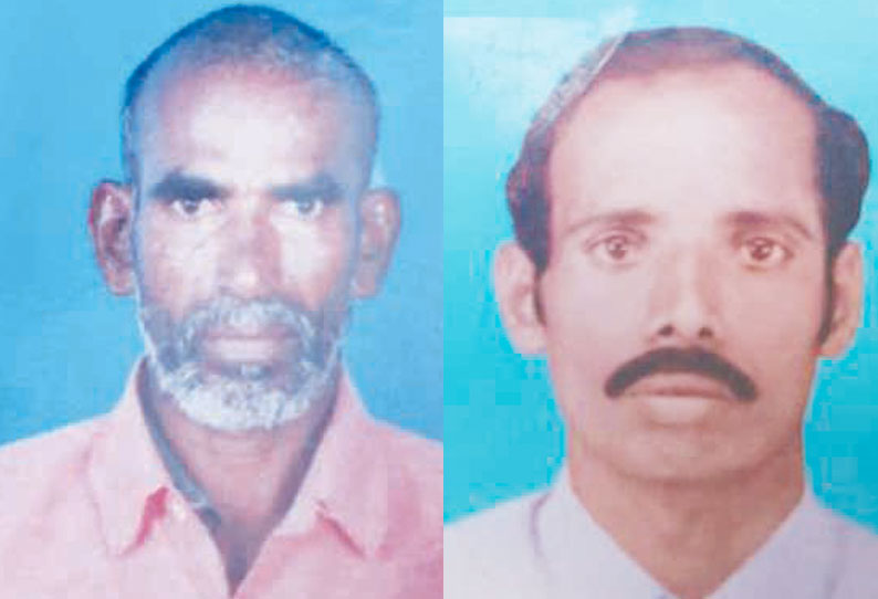மோட்டார் சைக்கிள் மீது லாரி மோதியதில் 2 தொழிலாளர்கள் பலி