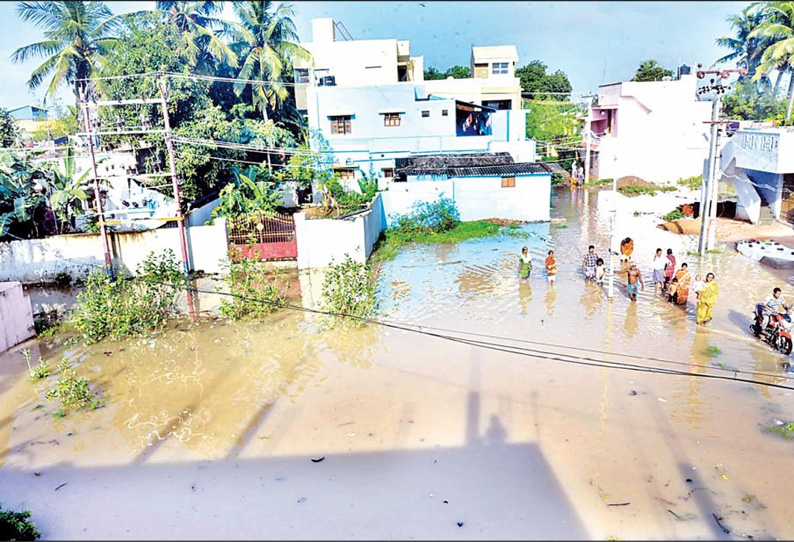 கடலூர் மாவட்டத்தில் பரவலாக மழை: வீடுகளை தண்ணீர் சூழ்ந்ததால் பொதுமக்கள் தவிப்பு