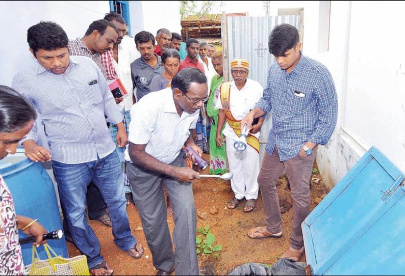 நெல்லை அருகே டெங்கு கொசு ஒழிப்பு பணியை கலெக்டர் ஆய்வு