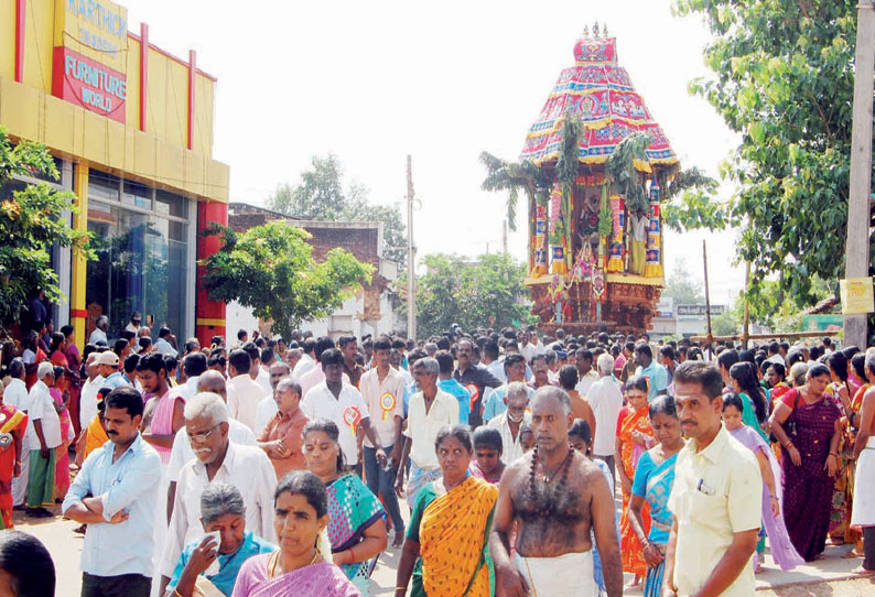 ஐப்பசி திருக்கல்யாண திருவிழா: கோவில்பட்டி செண்பகவல்லி அம்மன் கோவிலில் தேரோட்டம்