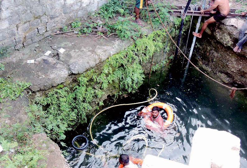 கிணற்றில் குளித்த போது பள்ளி மாணவன் தண்ணீரில் மூழ்கி பரிதாப சாவு