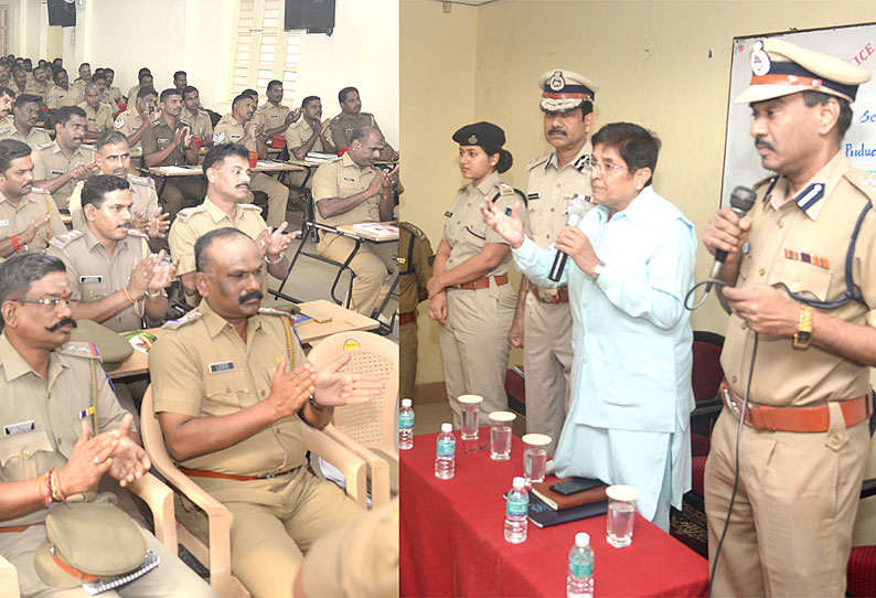 பெண் போலீசாரையும் ரோந்து காவலர்களாக நியமிக்க வேண்டும் கவர்னர் கிரண்பெடி வேண்டுகோள்