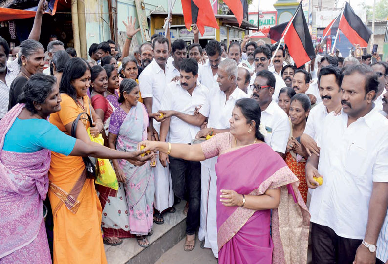 2ஜி வழக்கில் ஆ.ராசா– கனிமொழி விடுதலை தூத்துக்குடி– ஓட்டப்பிடாரத்தில் தி.மு.க.வினர் பட்டாசு வெடித்து கொண்டாட்டம்