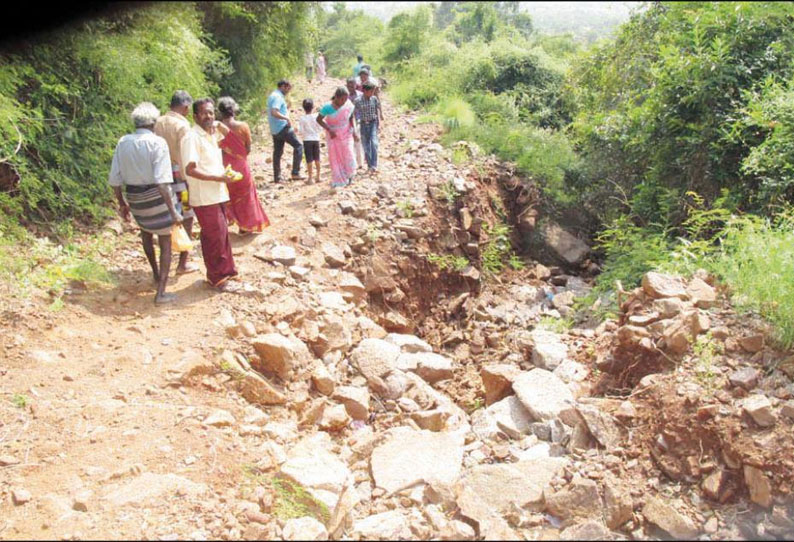 கவுத்திமலையில் உள்ள வேடியப்பன் கோவிலுக்கு செல்லும் பாதையை சீரமைக்க வேண்டும்