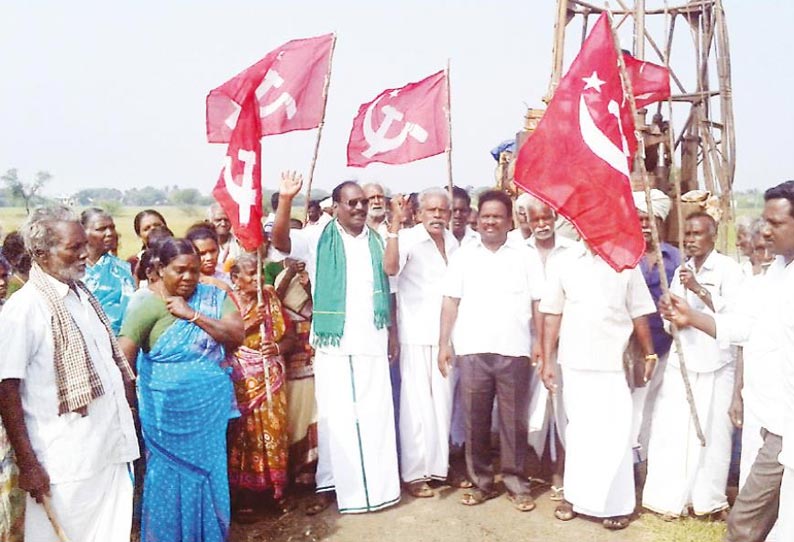 காவிரி டெல்டா பகுதியில் மீத்தேன் எடுக்க முயற்சி? தனியார் நிறுவன அதிகாரிகளை விரட்டிய விவசாயிகள்